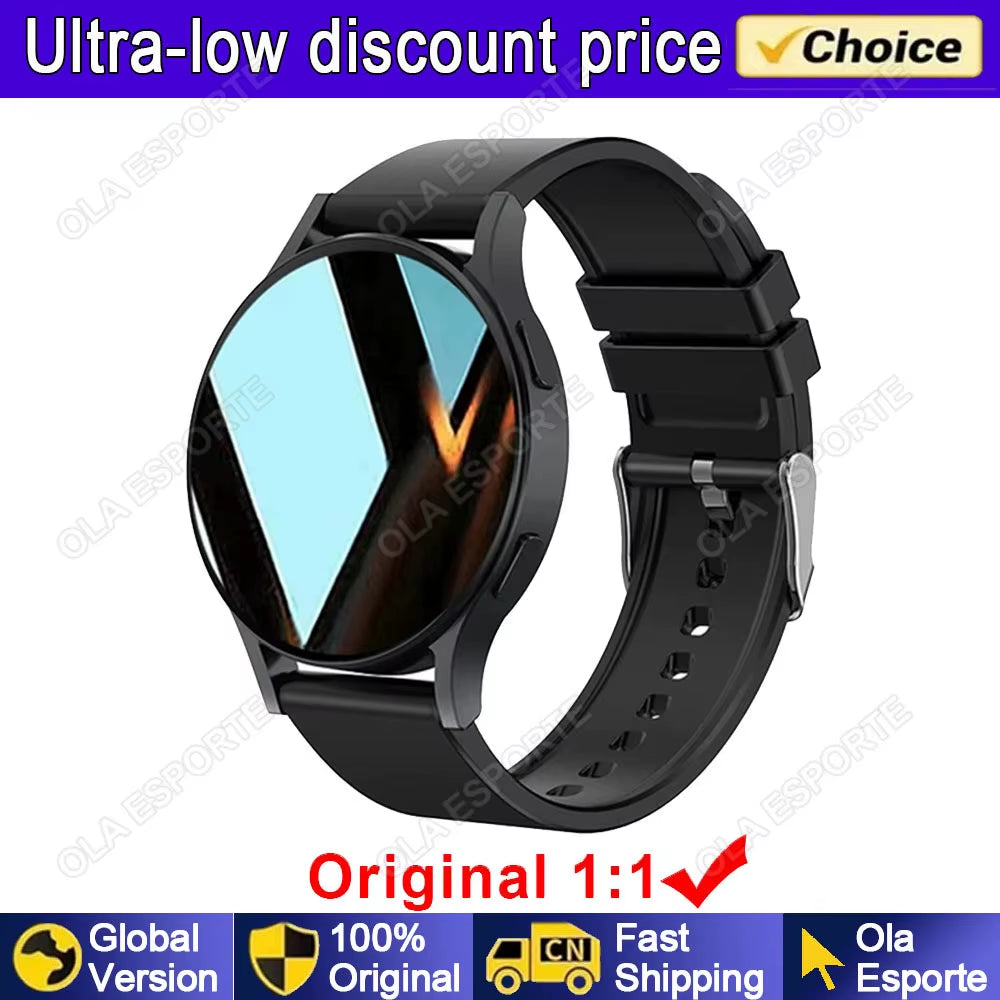 New for Samsung Watch 6 Galaxy Smart Watch 2024 BT Call Smartwatch Fitness Tracker Heart Rate Blood Oxygen Sleep Monitor Watches