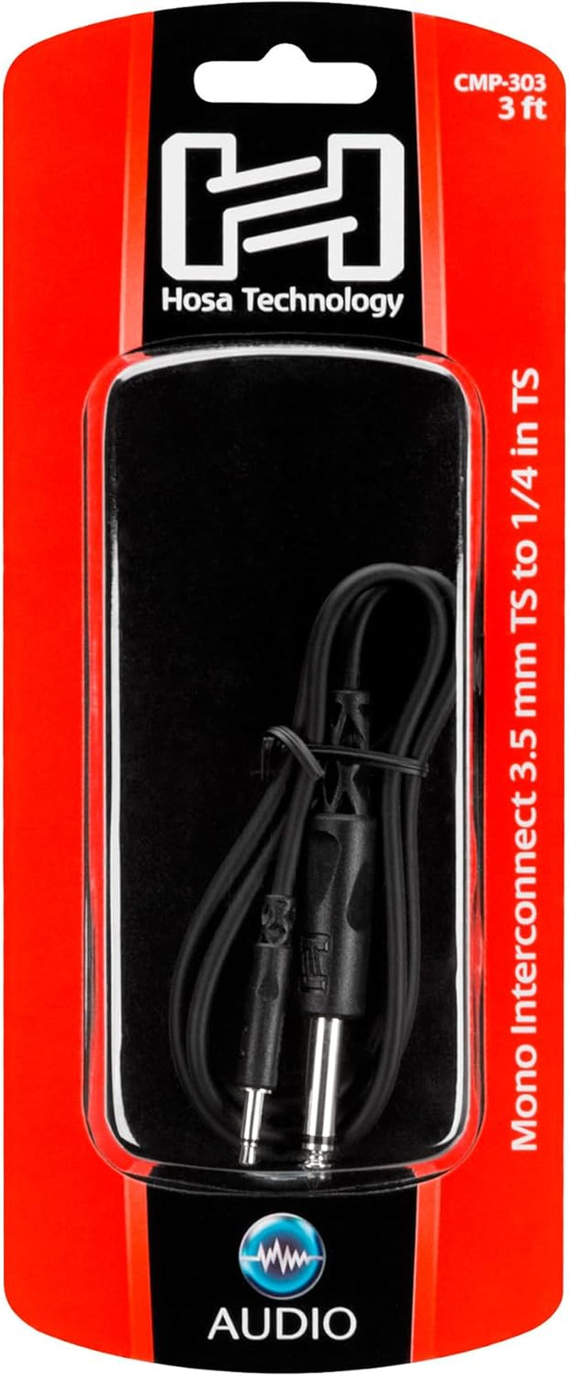 CMP-303 Interconnect Cable - 3.5Mm TS Male to 1/4-Inch TS Male - 3 Foot
