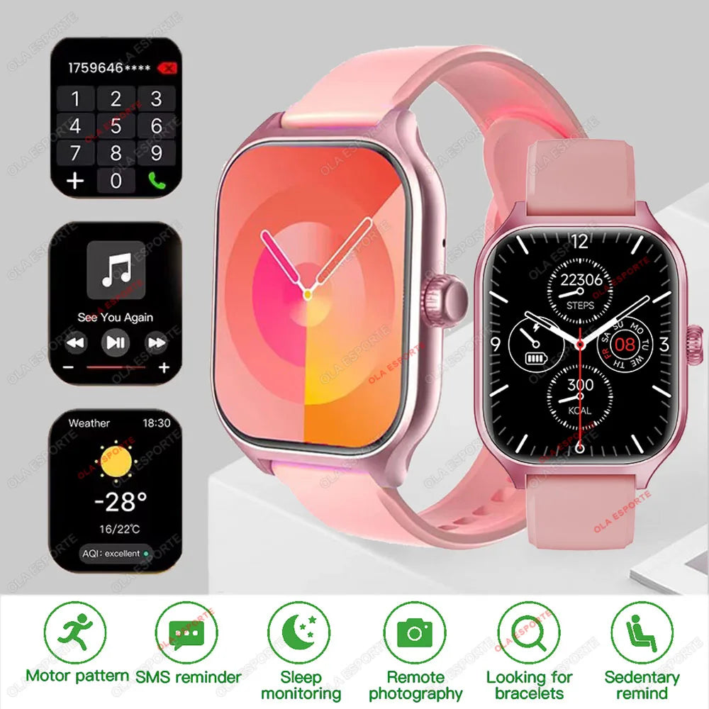 Smart Watch GTS Men Women 1.83 Full Touch Screen Sports Fitness Watch Bluetooth Call Android Phone Digital Multidial Smartwatch