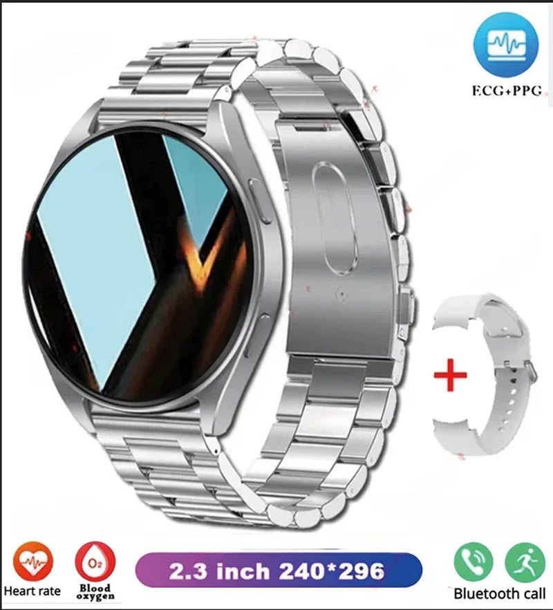 New Bluetooth Call Smart Watch Women Custom Dial Steel Watches Men Sports Fitness Tracker Heart Rate Smartwatch for Android IOS
