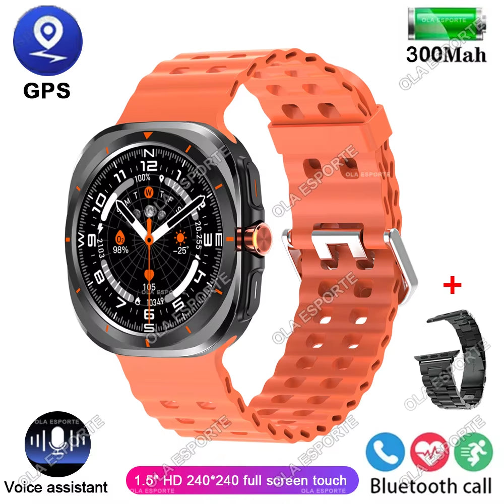 2025 New Watch 7 Ultra Smart Watch Men 1.52'' HD Display Sports Smartwatch GPS NFC Blood Oxygen Smartwatch Man Women for Android