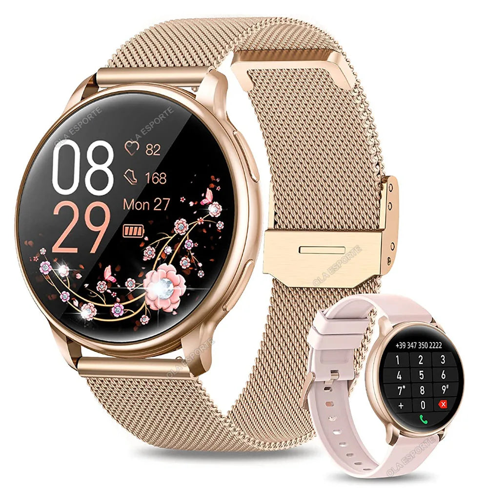 New for Samsung Watch 6 Galaxy Smart Watch 2024 BT Call Smartwatch Fitness Tracker Heart Rate Blood Oxygen Sleep Monitor Watches