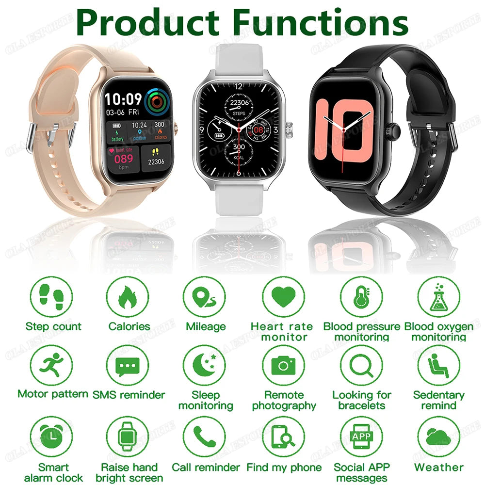Smart Watch GTS Men Women 1.83 Full Touch Screen Sports Fitness Watch Bluetooth Call Android Phone Digital Multidial Smartwatch