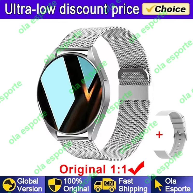 Watch 6 Business Smartwatch Men 1.32 Inch 128*160 Bluetooth Call Health Monitoring Alarm Clock Fashion Watch Women Multifunction