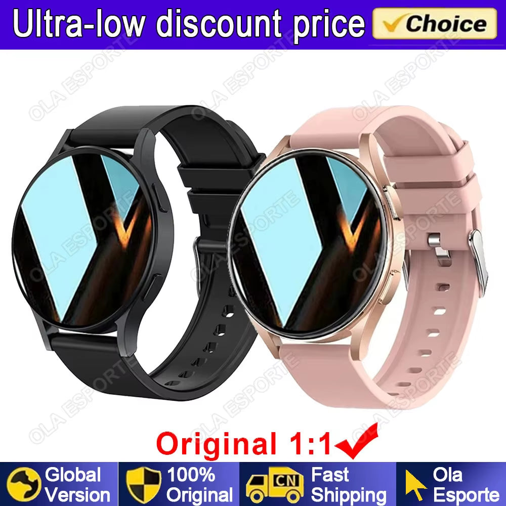 New for Samsung Watch 6 Galaxy Smart Watch 2024 BT Call Smartwatch Fitness Tracker Heart Rate Blood Oxygen Sleep Monitor Watches
