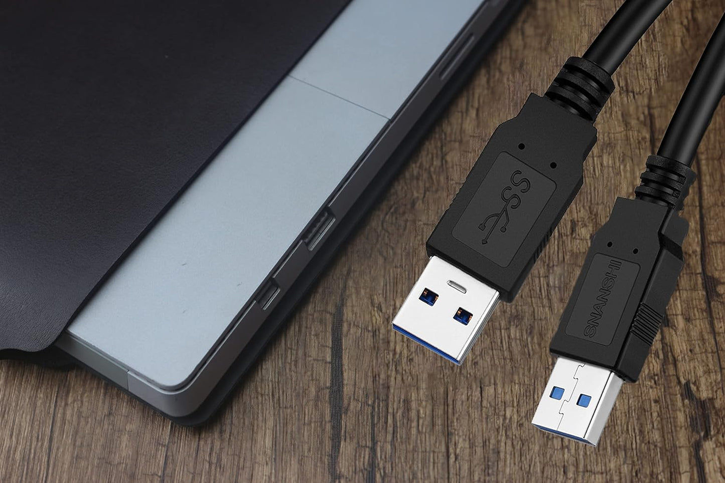 USB 3.0 Male to Male a to a 6FT Cable - Compatible with Hard Drive Enclosures, USB 3.0 Hub, DVD Player, Laptop Cooler