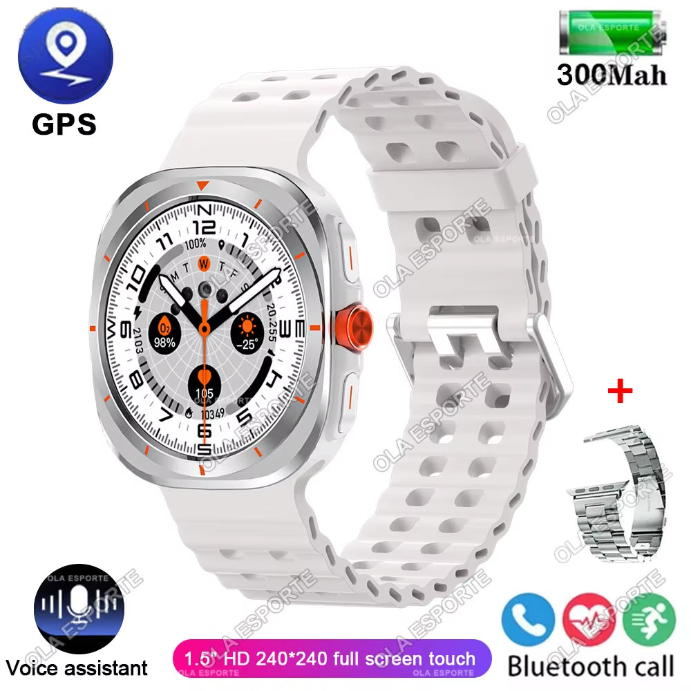 2025 New Watch 7 Ultra Smart Watch Men 1.52'' HD Display Sports Smartwatch GPS NFC Blood Oxygen Smartwatch Man Women for Android