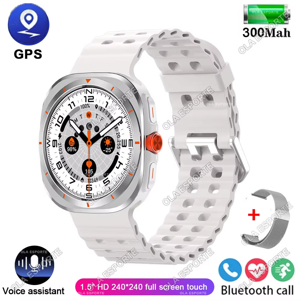 2025 New Watch 7 Ultra Smart Watch Men 1.52'' HD Display Sports Smartwatch GPS NFC Blood Oxygen Smartwatch Man Women for Android