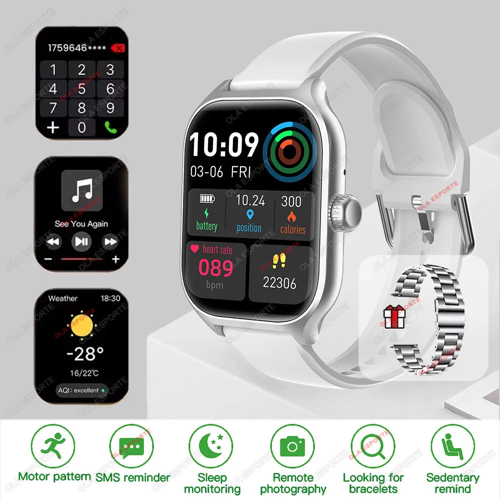 Smart Watch GTS Men Women 1.83 Full Touch Screen Sports Fitness Watch Bluetooth Call Android Phone Digital Multidial Smartwatch
