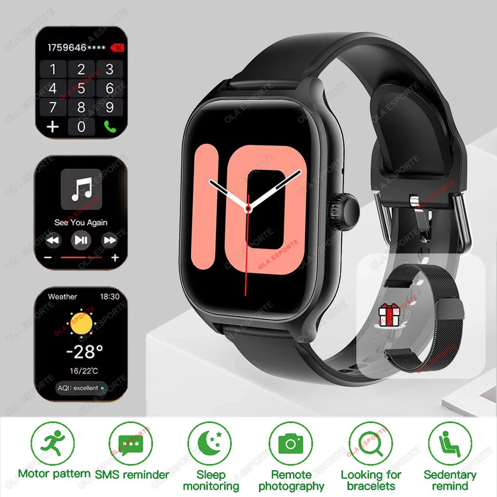 Smart Watch GTS Men Women 1.83 Full Touch Screen Sports Fitness Watch Bluetooth Call Android Phone Digital Multidial Smartwatch
