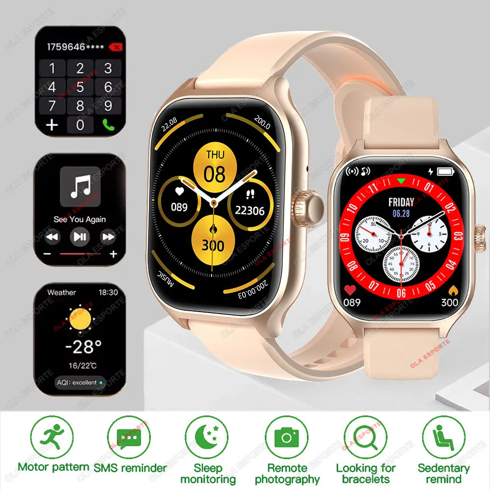 Smart Watch GTS Men Women 1.83 Full Touch Screen Sports Fitness Watch Bluetooth Call Android Phone Digital Multidial Smartwatch