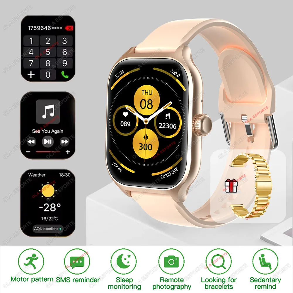 Smart Watch GTS Men Women 1.83 Full Touch Screen Sports Fitness Watch Bluetooth Call Android Phone Digital Multidial Smartwatch