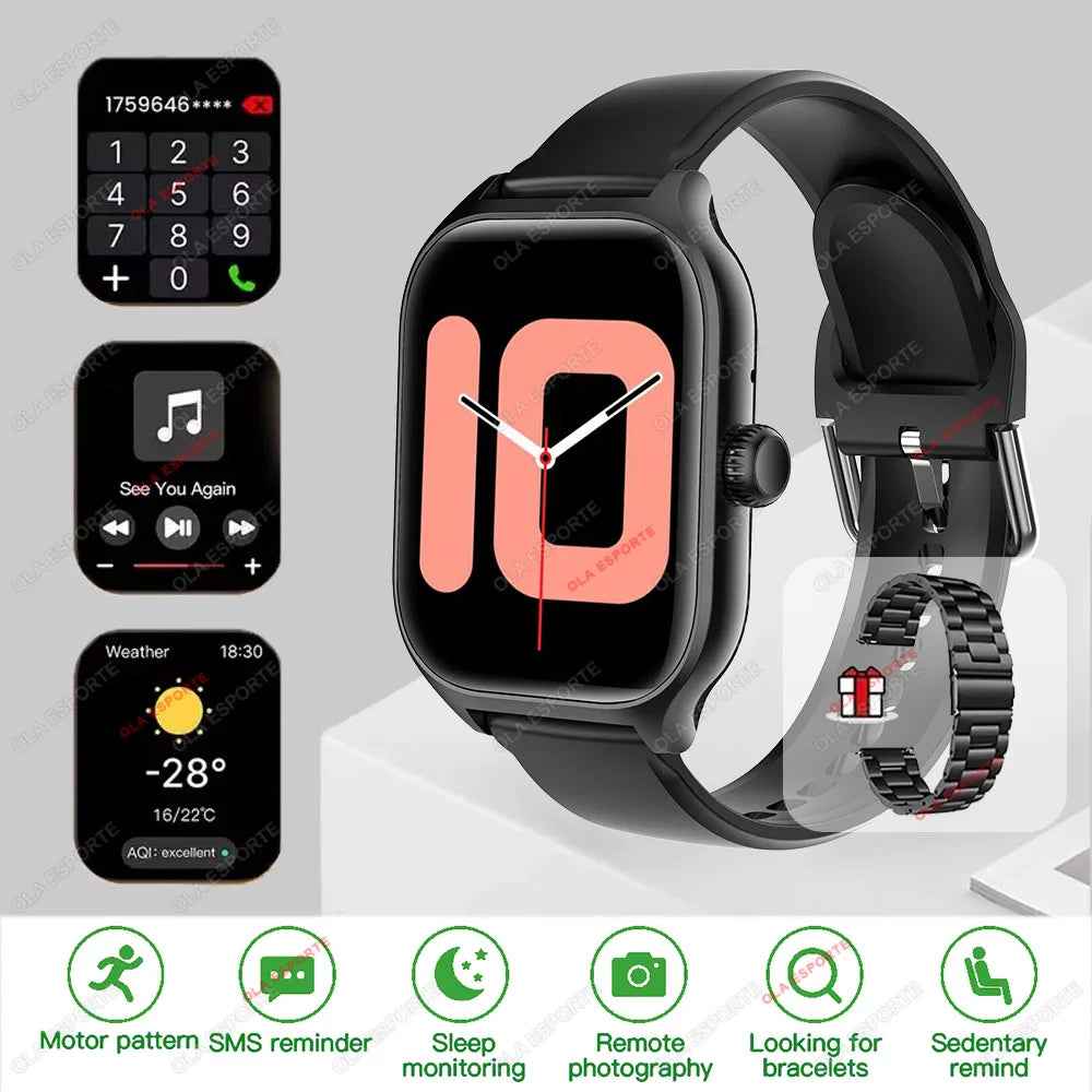 Smart Watch GTS Men Women 1.83 Full Touch Screen Sports Fitness Watch Bluetooth Call Android Phone Digital Multidial Smartwatch