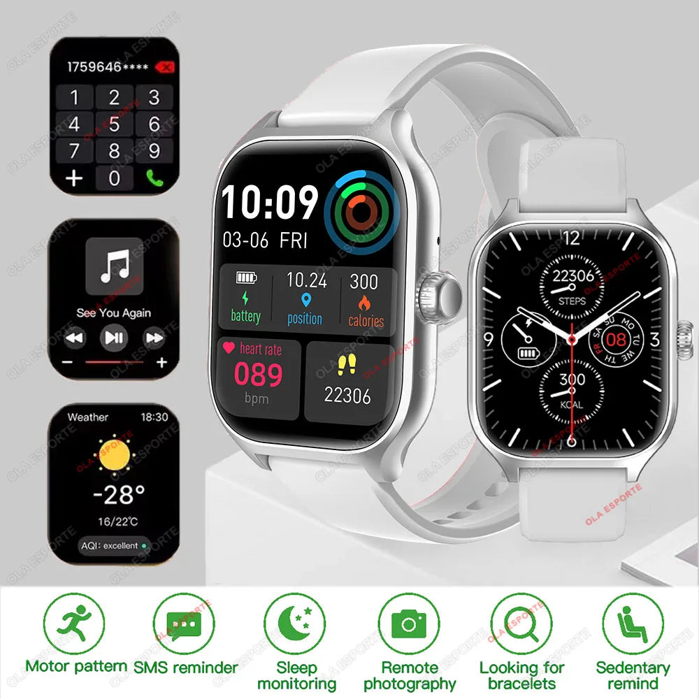 Smart Watch GTS Men Women 1.83 Full Touch Screen Sports Fitness Watch Bluetooth Call Android Phone Digital Multidial Smartwatch