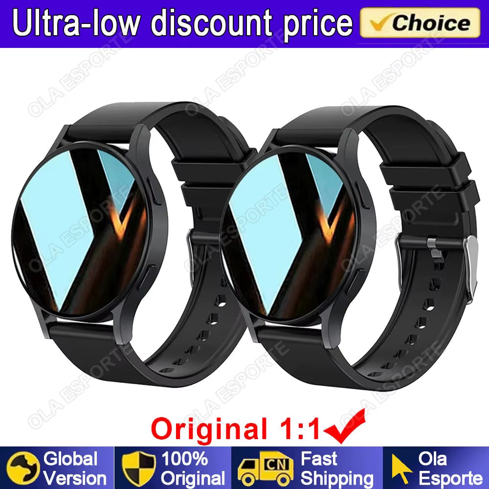 New for Samsung Watch 6 Galaxy Smart Watch 2024 BT Call Smartwatch Fitness Tracker Heart Rate Blood Oxygen Sleep Monitor Watches