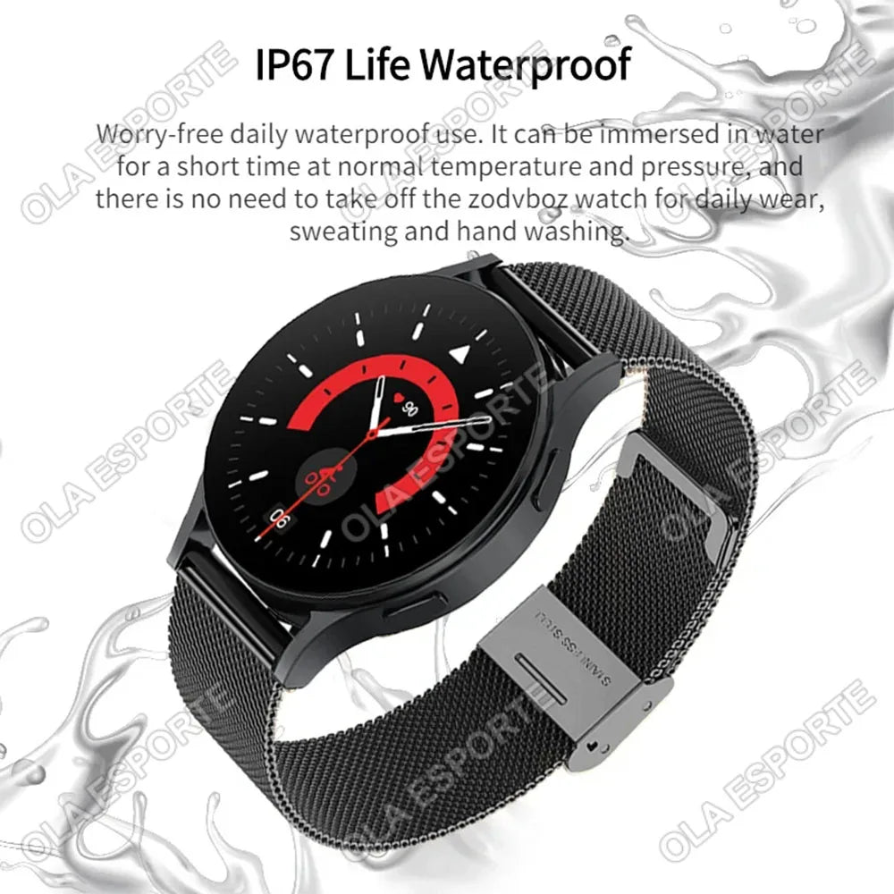 New for Samsung Watch 6 Galaxy Smart Watch 2024 BT Call Smartwatch Fitness Tracker Heart Rate Blood Oxygen Sleep Monitor Watches