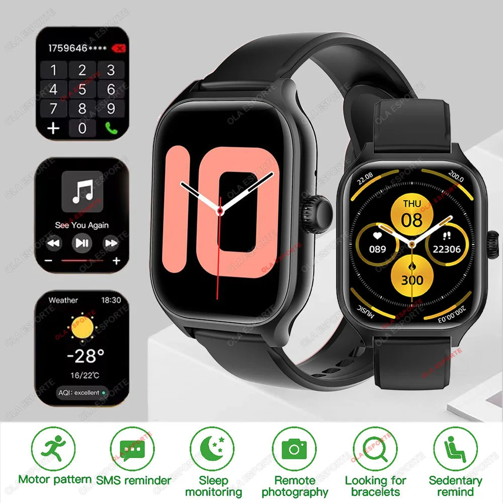 Smart Watch GTS Men Women 1.83 Full Touch Screen Sports Fitness Watch Bluetooth Call Android Phone Digital Multidial Smartwatch