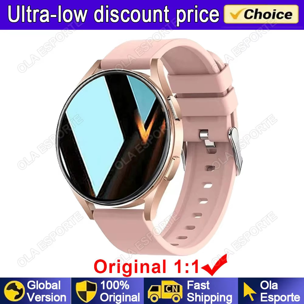 New for Samsung Watch 6 Galaxy Smart Watch 2024 BT Call Smartwatch Fitness Tracker Heart Rate Blood Oxygen Sleep Monitor Watches
