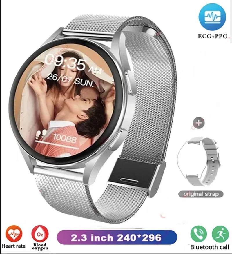 New Bluetooth Call Smart Watch Women Custom Dial Steel Watches Men Sports Fitness Tracker Heart Rate Smartwatch for Android IOS