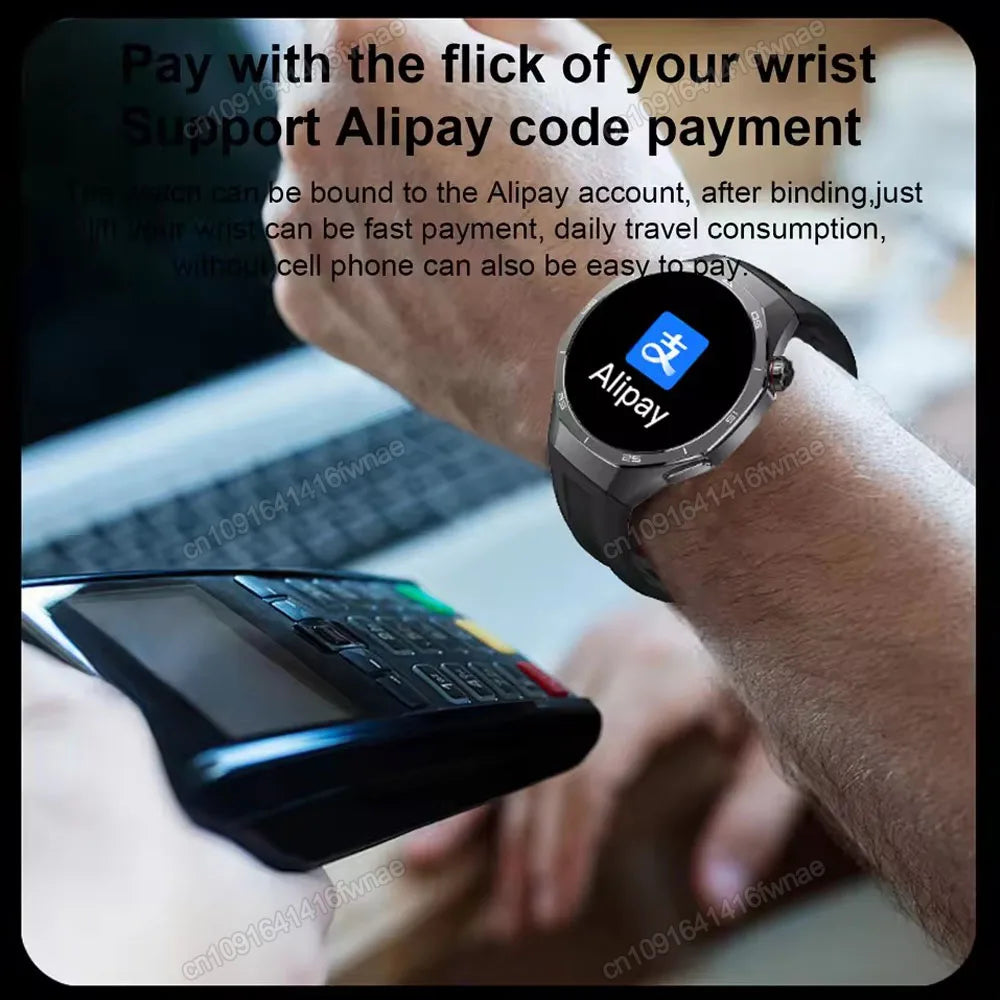 2025 New Watch GT5 Pro Smart Watch HD AMOLED Screen GPS Tracker Bluetooth Call Health Sport IP68 Waterproof Smartwatch Men Women
