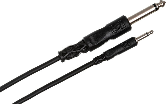 CMP-303 Interconnect Cable - 3.5Mm TS Male to 1/4-Inch TS Male - 3 Foot