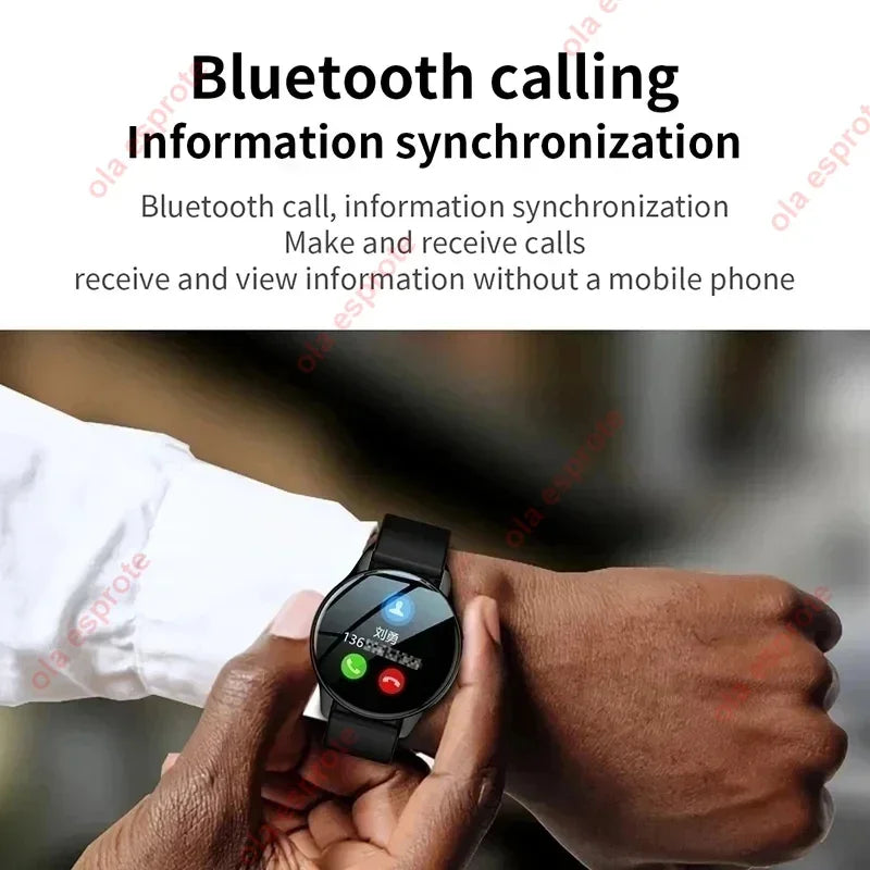 New Bluetooth Call Smart Watch Women Custom Dial Steel Watches Men Sports Fitness Tracker Heart Rate Smartwatch for Android IOS