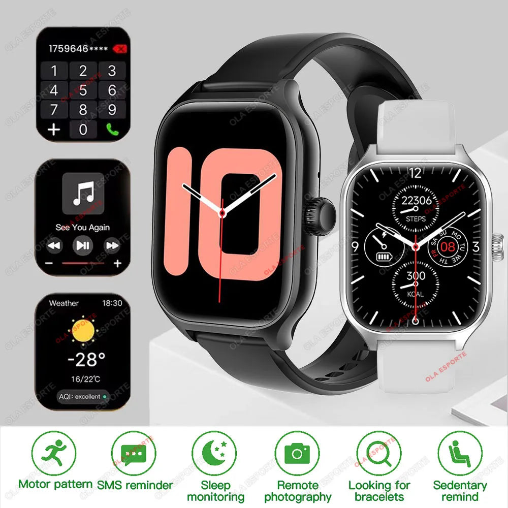 Smart Watch GTS Men Women 1.83 Full Touch Screen Sports Fitness Watch Bluetooth Call Android Phone Digital Multidial Smartwatch
