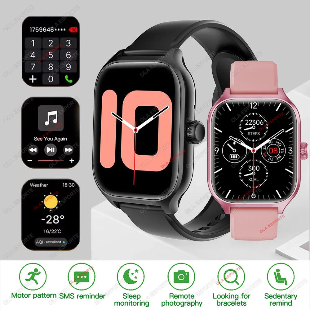 Smart Watch GTS Men Women 1.83 Full Touch Screen Sports Fitness Watch Bluetooth Call Android Phone Digital Multidial Smartwatch