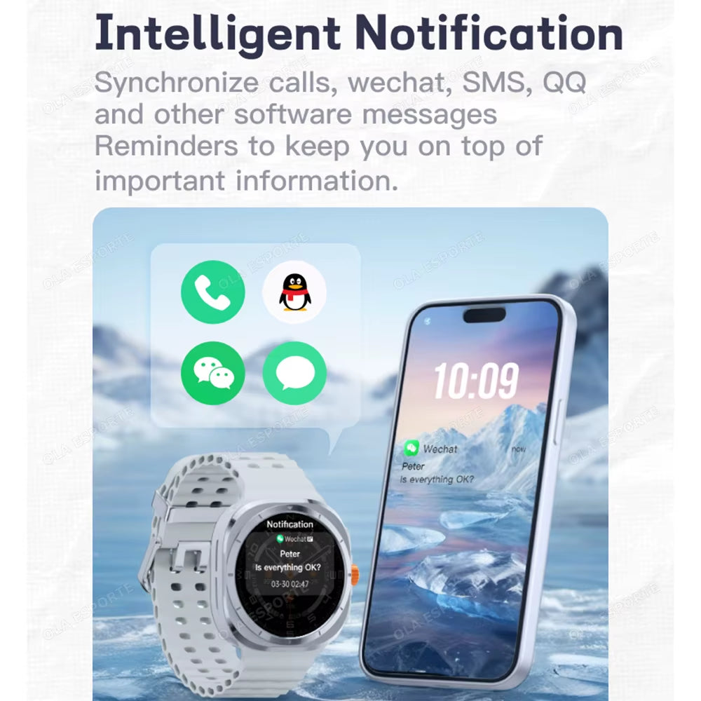 2025 New Watch 7 Ultra Smart Watch Men 1.52'' HD Display Sports Smartwatch GPS NFC Blood Oxygen Smartwatch Man Women for Android