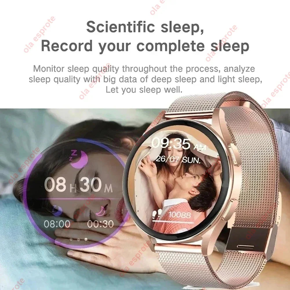 New Bluetooth Call Smart Watch Women Custom Dial Steel Watches Men Sports Fitness Tracker Heart Rate Smartwatch for Android IOS