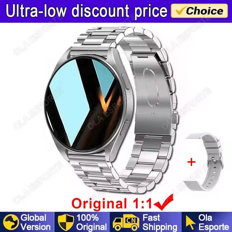 Watch 6 Business Smartwatch Men 1.32 Inch 128*160 Bluetooth Call Health Monitoring Alarm Clock Fashion Watch Women Multifunction