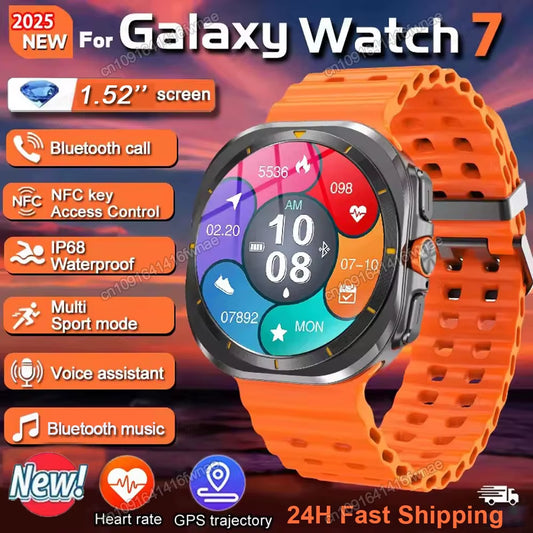 2025 New Watch 7 Ultra Smart Watch Men 1.52'' HD Display Sports Smartwatch GPS NFC Blood Oxygen Smartwatch Man Women for Android