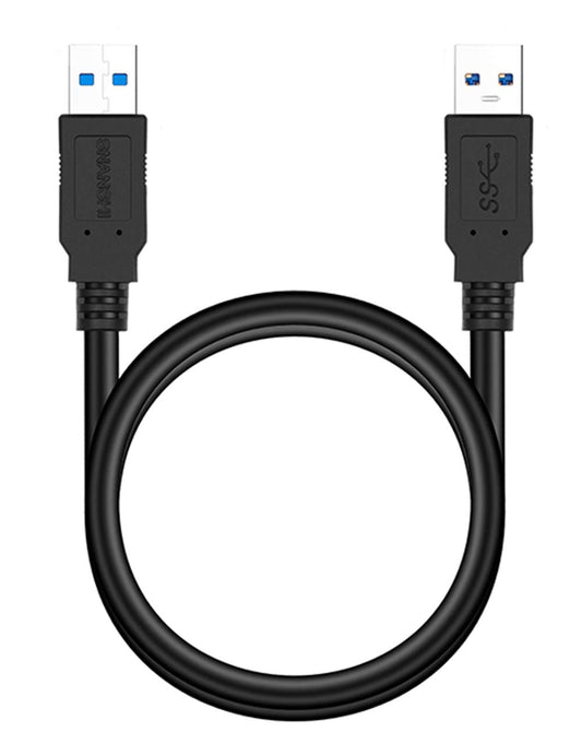 USB 3.0 Male to Male a to a 6FT Cable - Compatible with Hard Drive Enclosures, USB 3.0 Hub, DVD Player, Laptop Cooler