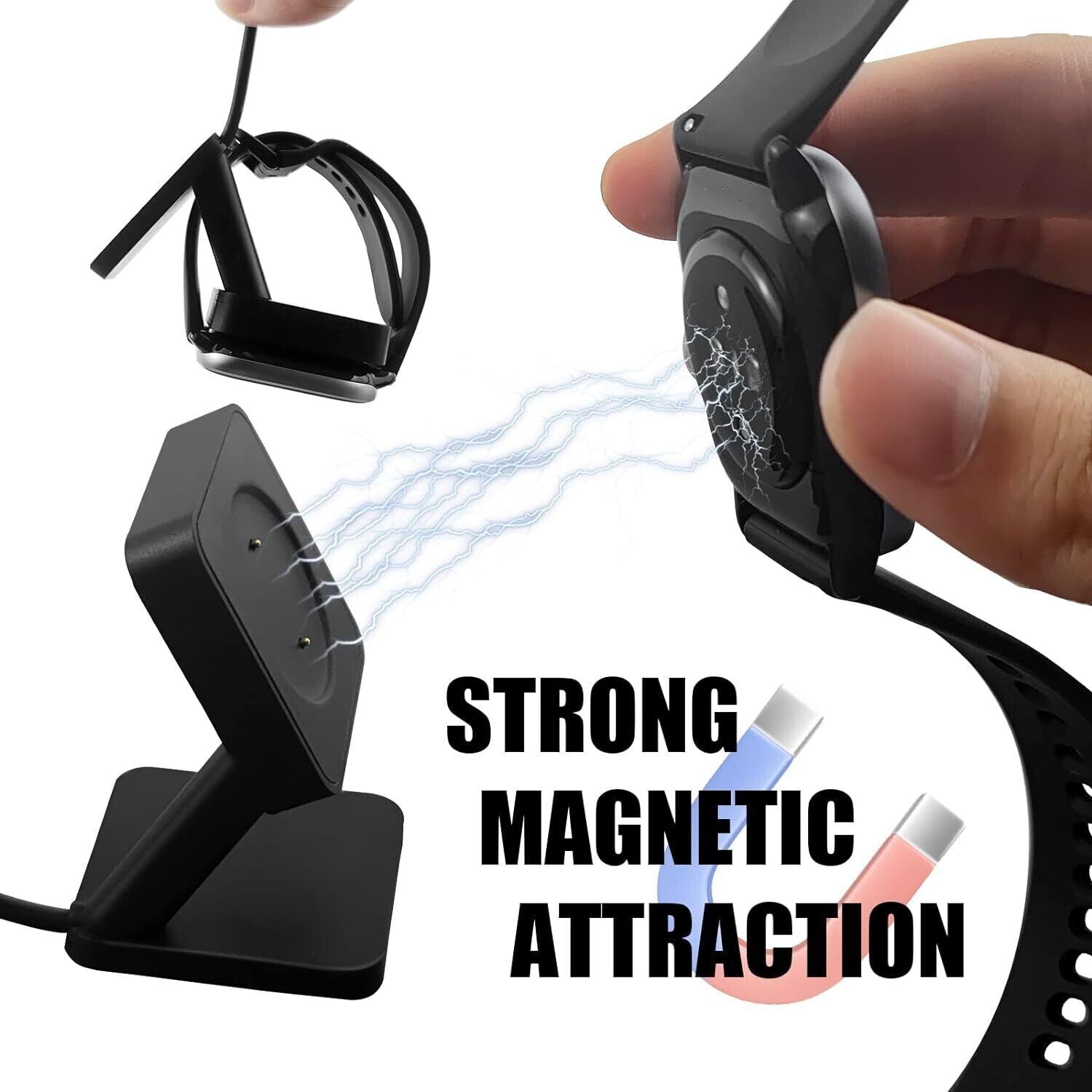 Magnetic Replacement Charger Dock Compatible with Amazfit Gts 4 Mini & Amazfit