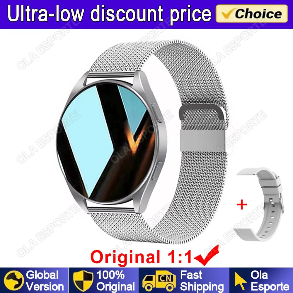 New for Samsung Watch 6 Galaxy Smart Watch 2024 BT Call Smartwatch Fitness Tracker Heart Rate Blood Oxygen Sleep Monitor Watches