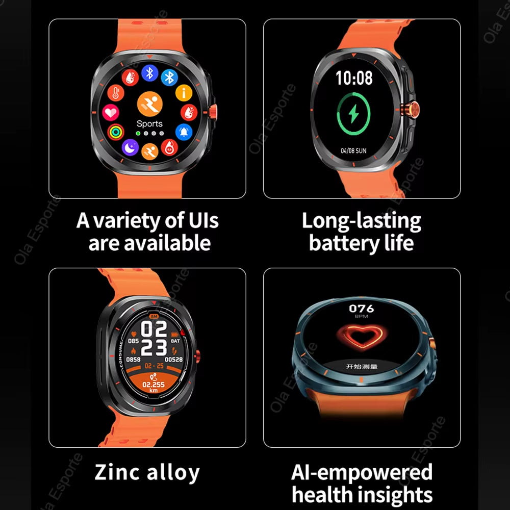 2025 New Watch 7 Ultra Smart Watch Men 1.52'' HD Display Sports Smartwatch GPS NFC Blood Oxygen Smartwatch Man Women for Android