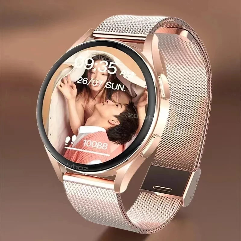 New Bluetooth Call Smart Watch Women Custom Dial Steel Watches Men Sports Fitness Tracker Heart Rate Smartwatch for Android IOS